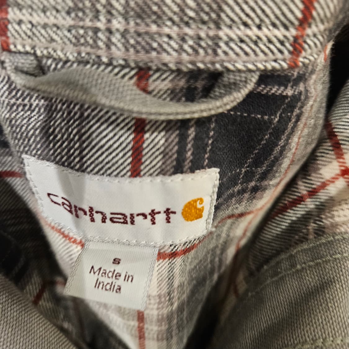 칼하트 타탄체크 캔버스 워크셔츠 상품이미지3