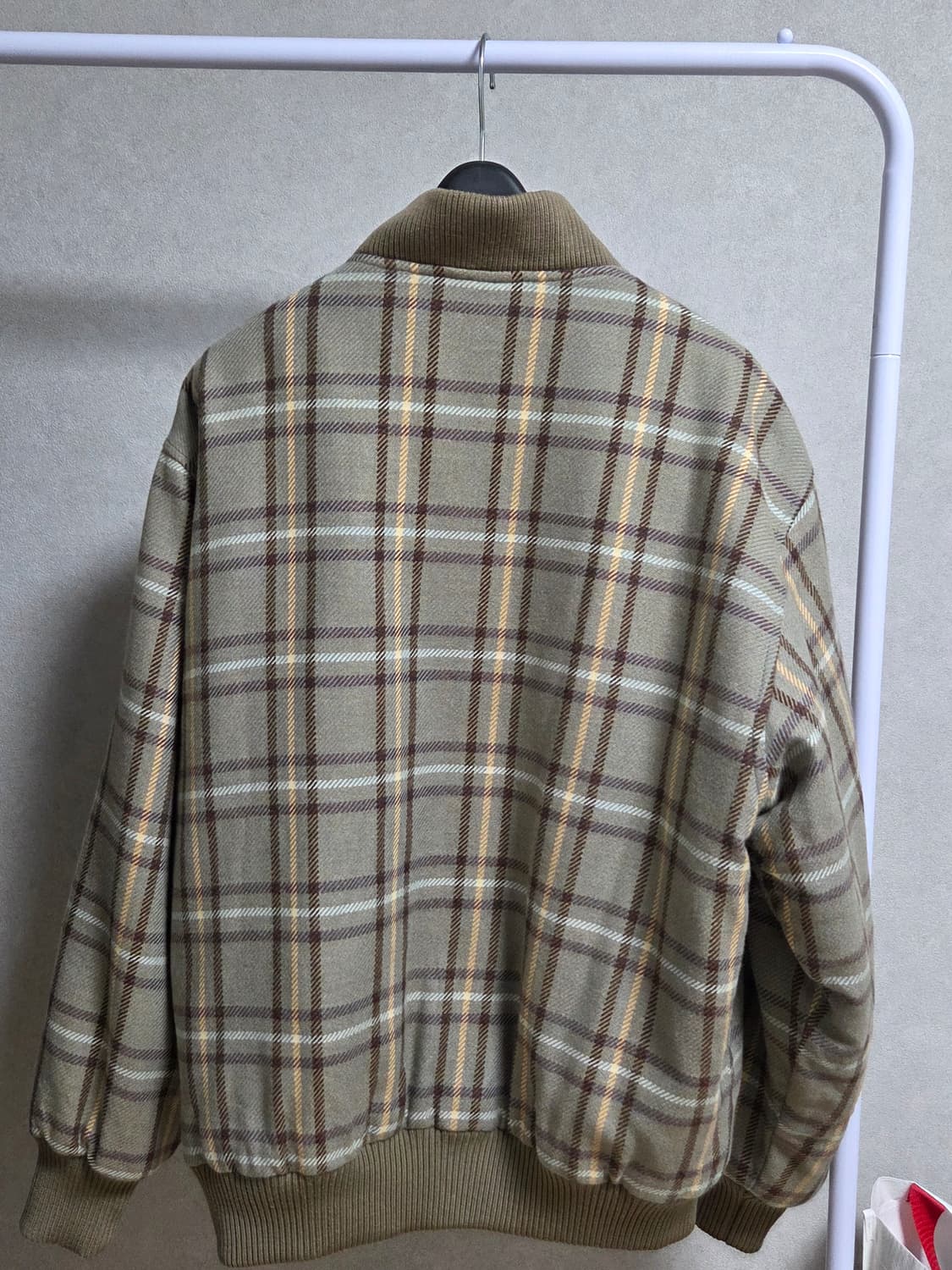 (무배)라코스테 체크 블루종 봄버 자켓 상품이미지2