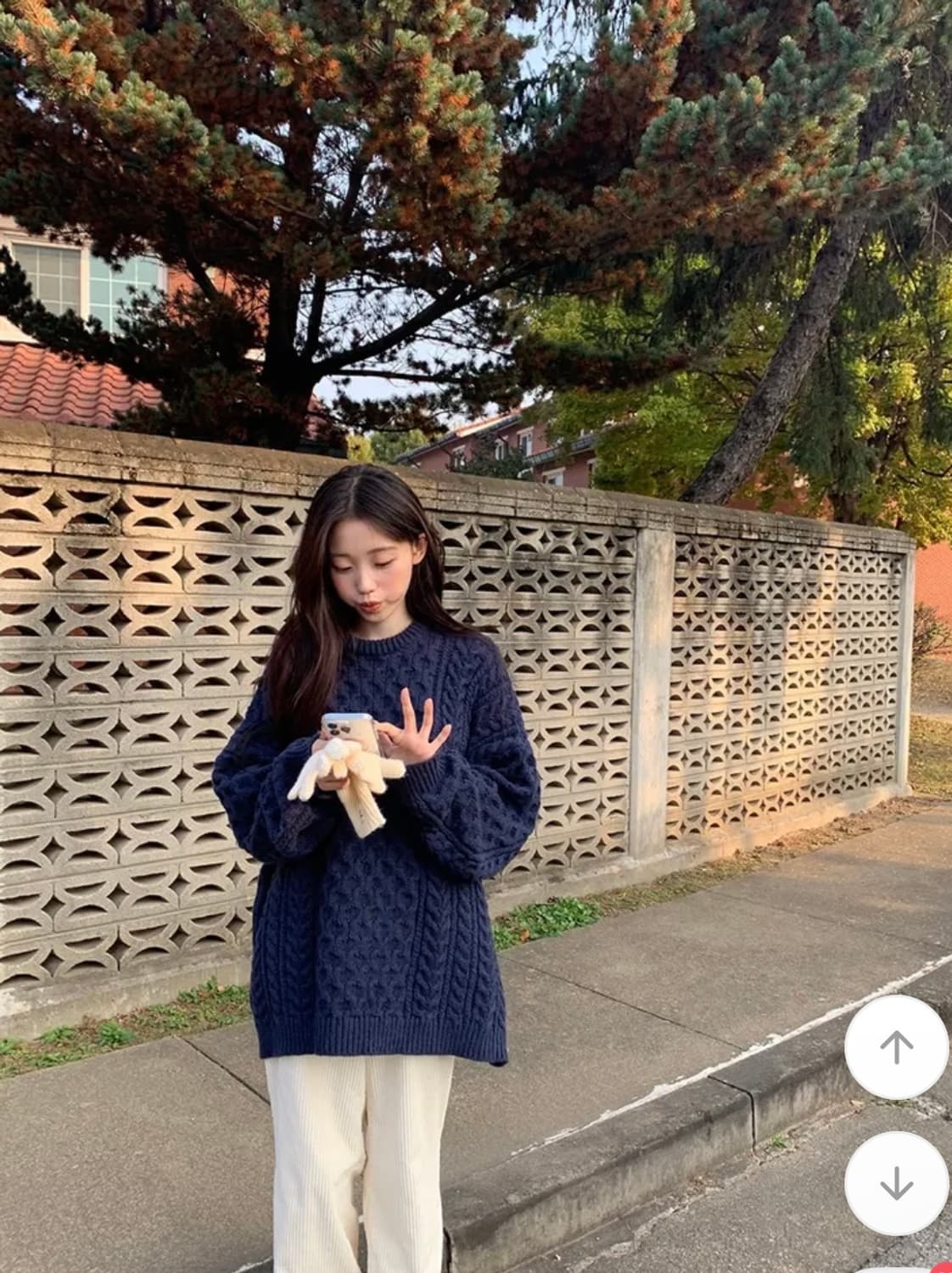 (새상품)영앤리치 박시 오버 니트 상품이미지6