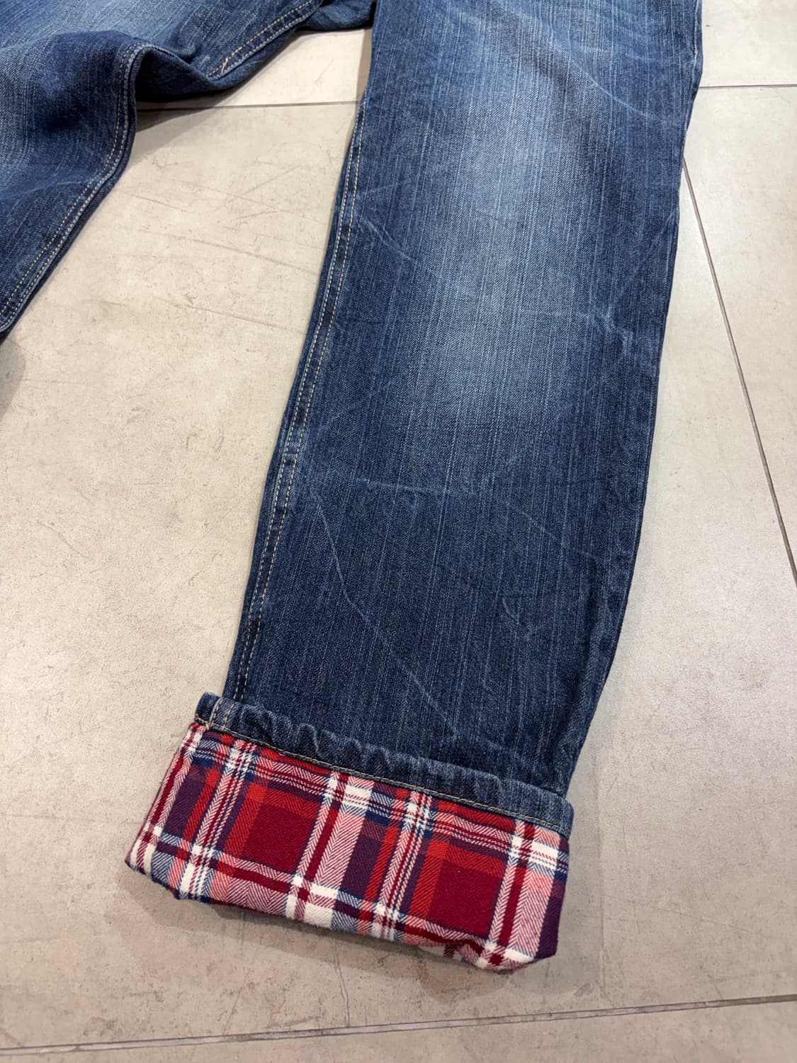 펑크 레이어드 데님 팬츠 상품이미지8