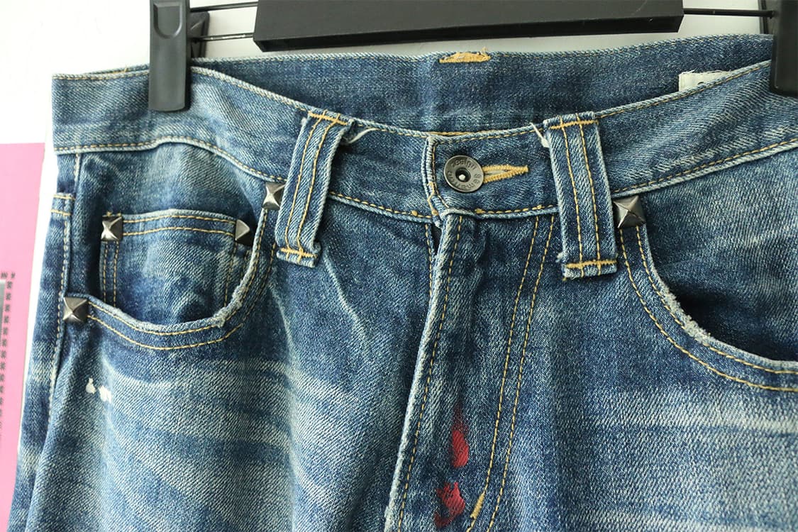 빈티지 페인팅 부츠컷 데님 팬츠 상품이미지7