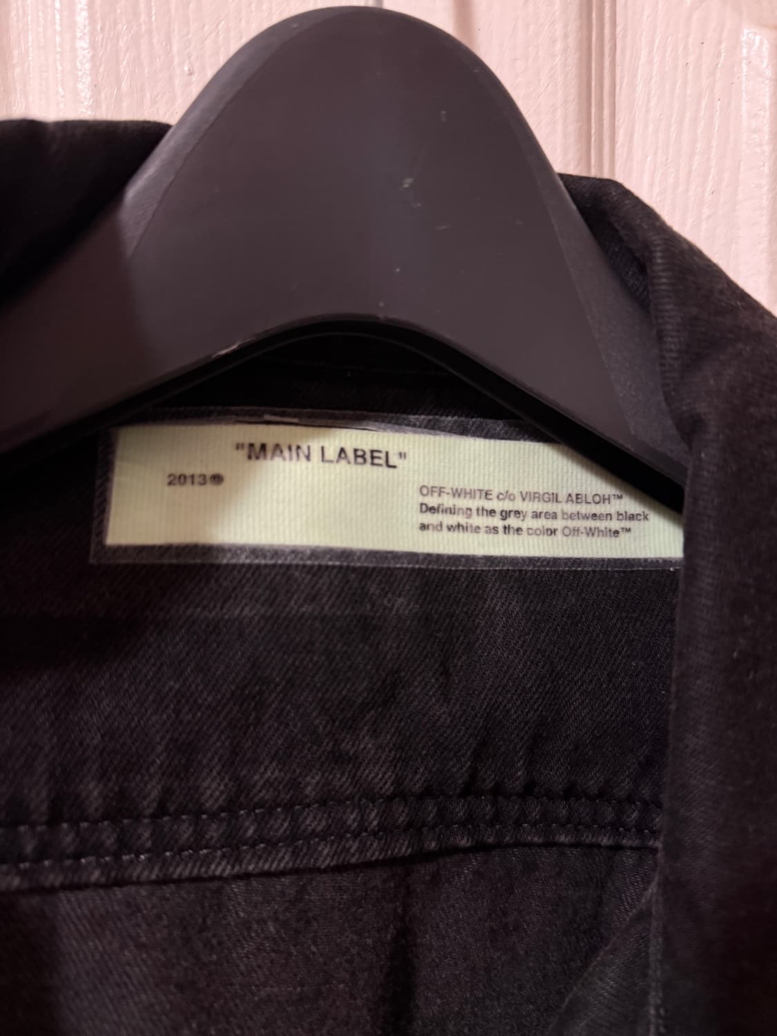 오프화이트 X 바이레도 흑청자켓 S사이즈 상품이미지5