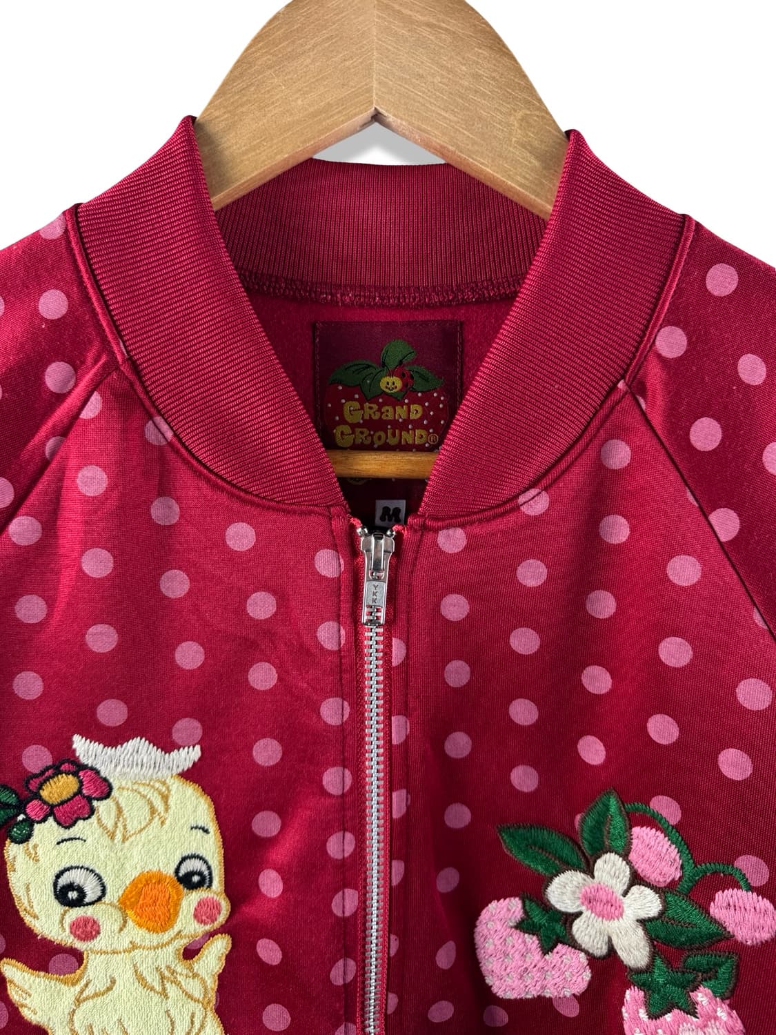 JPN 레드 도트 자수 져지2152 상품이미지4