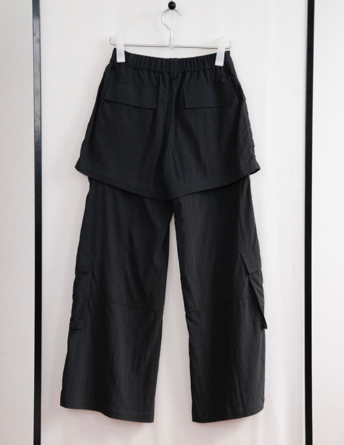 피키소사이어티 투웨이 포켓 지퍼 카고 팬츠 차콜 카시코오호스코이세이오 상품이미지7