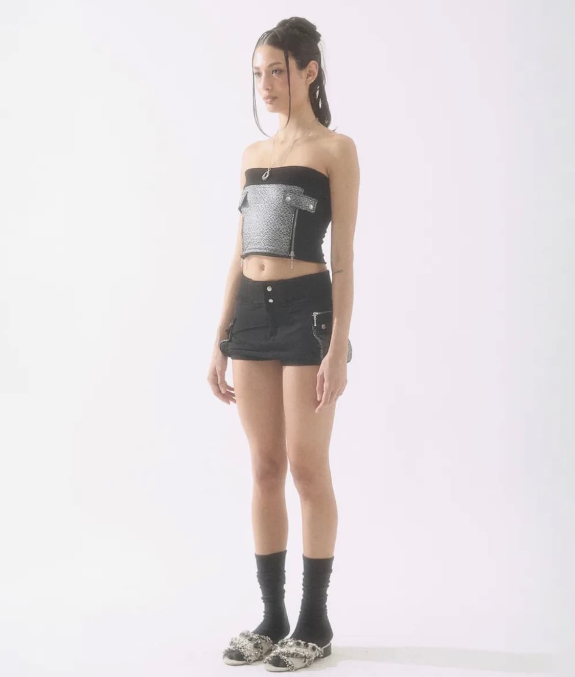 배디 Cargo Sweatskirt Black 상품이미지2