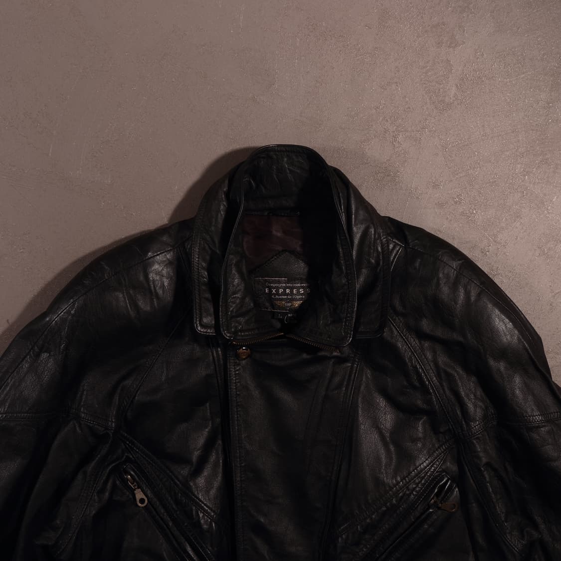 90s 빈티지 레더 봄버 라이더 자켓 상품이미지2