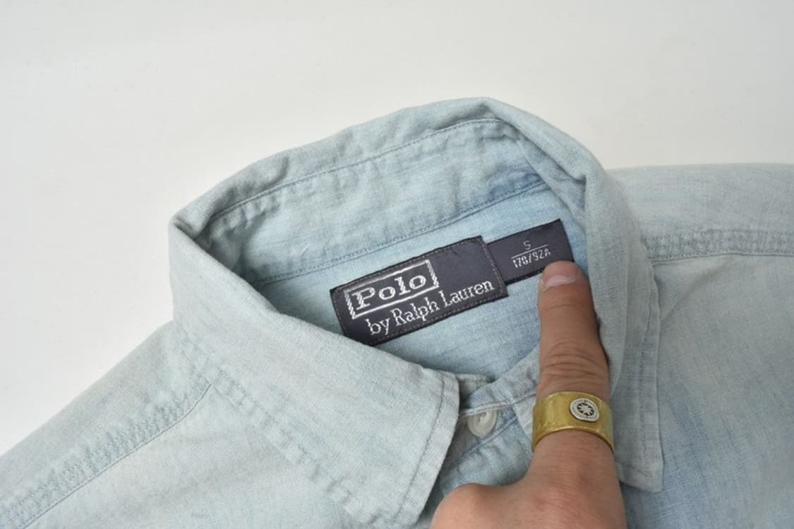 폴로 랄프로렌 포켓 데님셔츠 청남방 S N1187 상품이미지7
