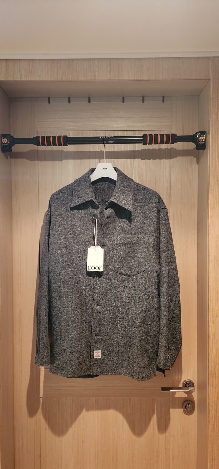 (새상품)쿠어 해리스트위드 오버핏 셔켓 L 상품이미지7
