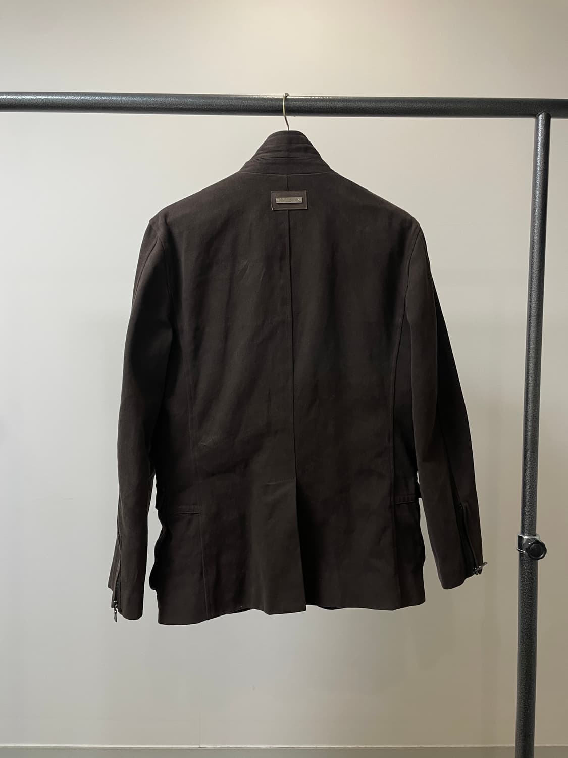 (100) MF 마자 플라바 브라운 스웨이드 자켓 상품이미지4