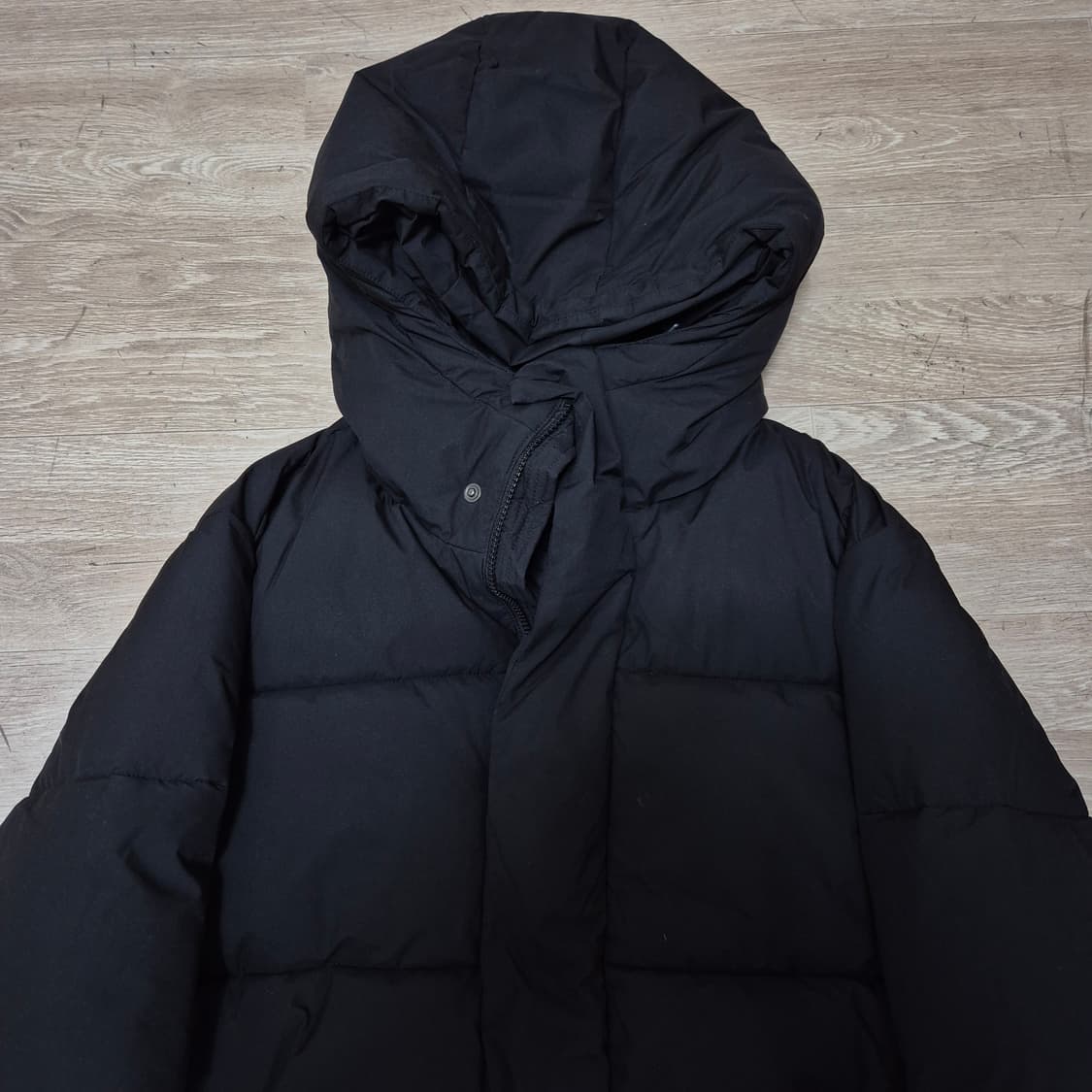 스파오 남성 다운 후드 롱패딩 점퍼 XL(105) 상품이미지2