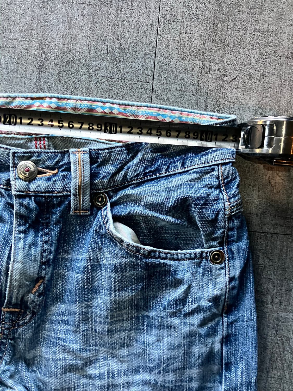 Edwin 에드윈 핀터깔y2k 보헤미안아메카지 웨스턴데님팬츠 상품이미지3