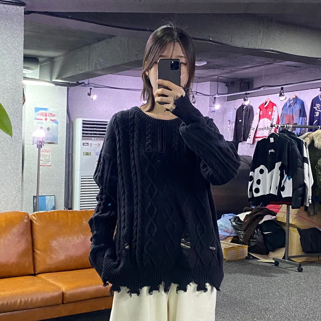 KYE 디트로이트 꽈배기 니트 B3340 상품이미지1