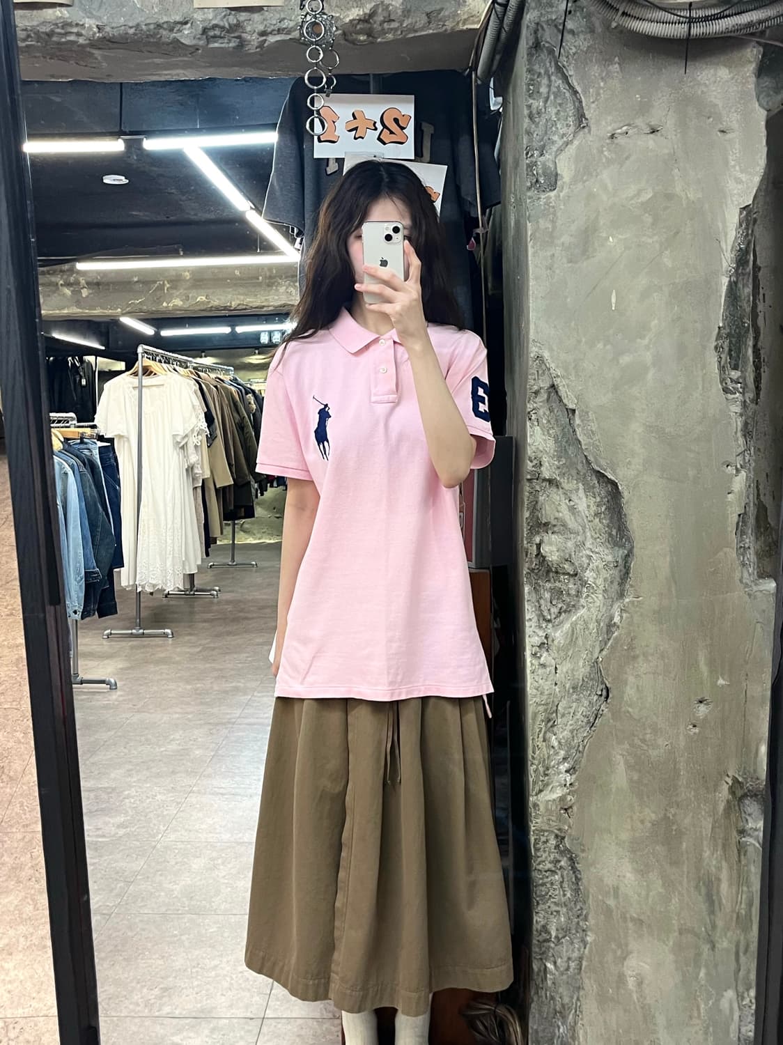 폴로 랄프로렌 빅포니 반팔 카라티 핑크 L #csz4080 상품이미지2