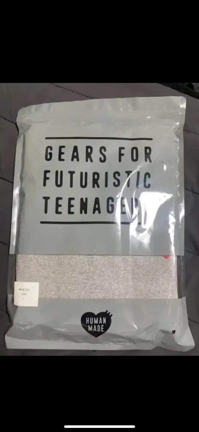 휴먼 메이드 래글런 롱슬리브 티셔츠 화이트 판매 상품이미지4