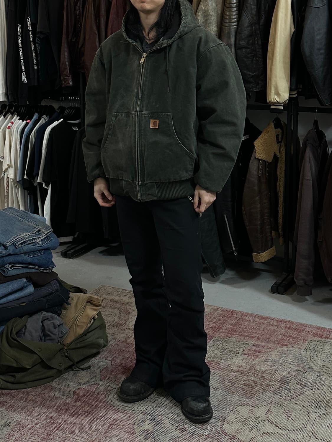 OG 칼하트 J130 액티브 자켓 칼하트 MOS 모스그린 상품이미지2