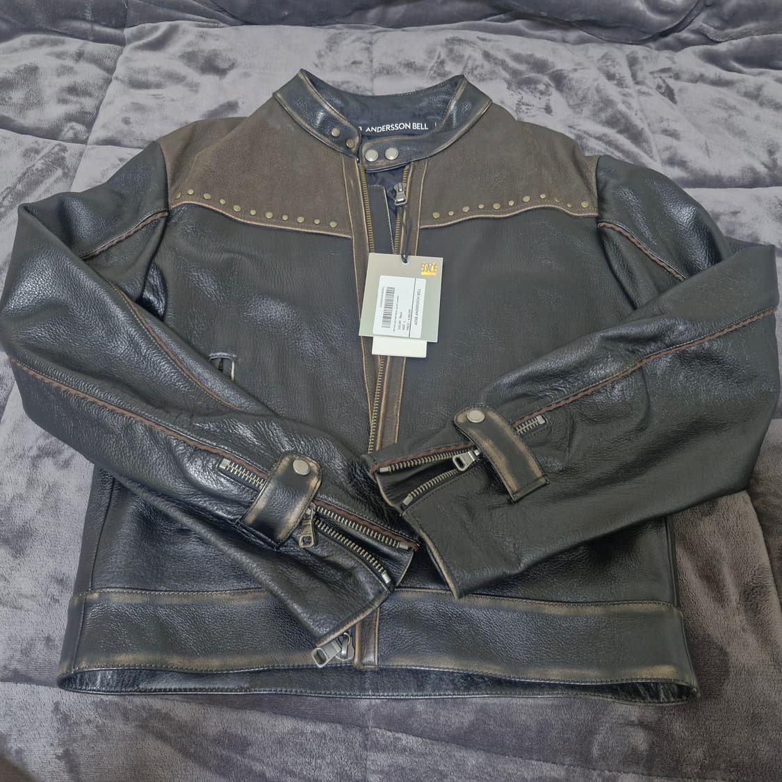 앤더슨벨 레더자켓 새상품 상품이미지1