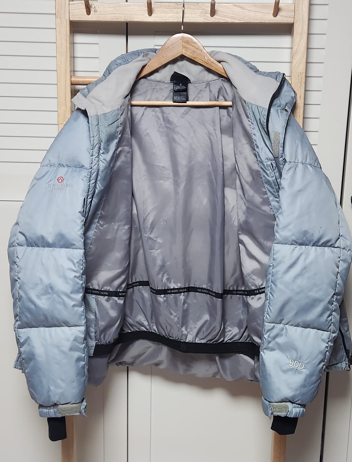 노스페이스 스카이블루 눕시 900 필 파워 패딩 자켓 상품이미지8