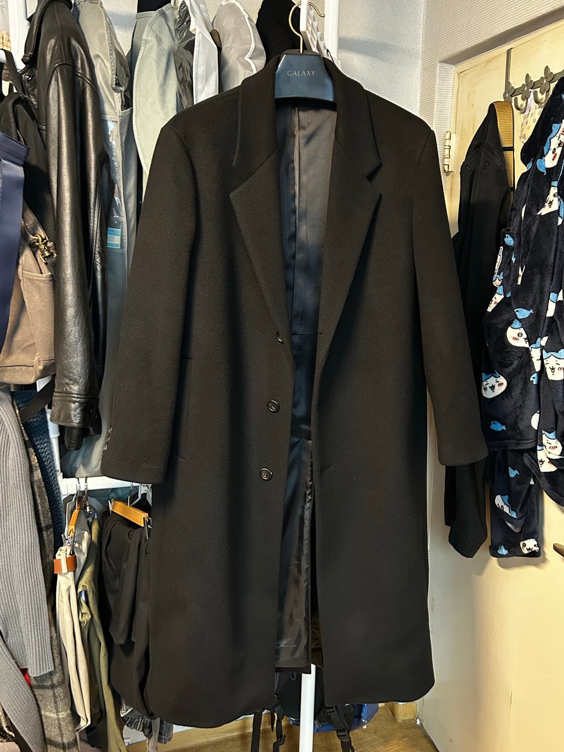 EQL 에센셜 싱글 코트 블랙 XL 상품이미지1