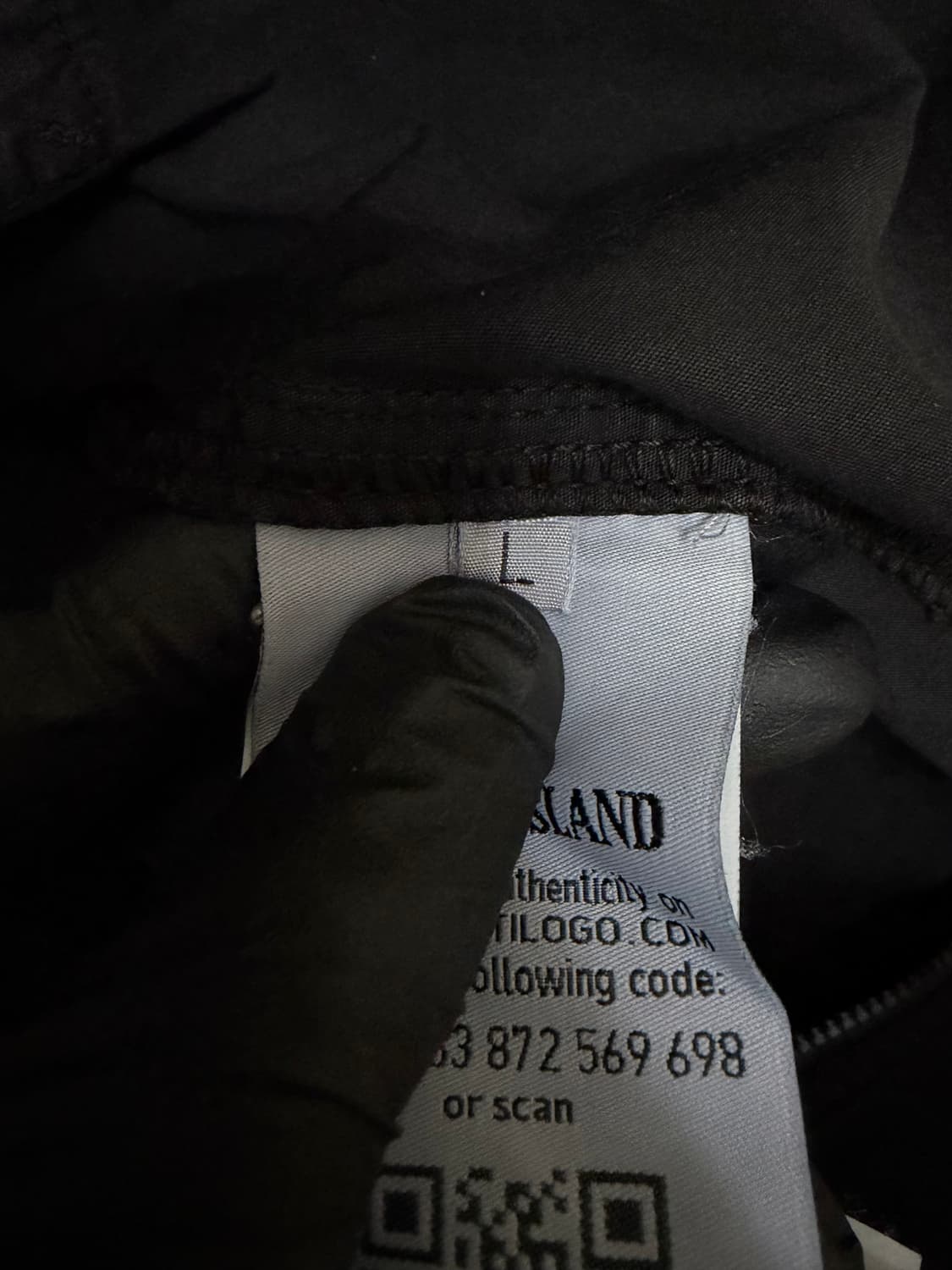 스톤아일랜드 올드이펙트 오버셔츠 블랙 상품이미지6