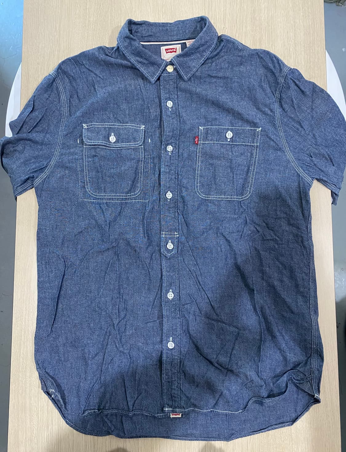 리바이스 샴브레이 셔츠 L 상품이미지4
