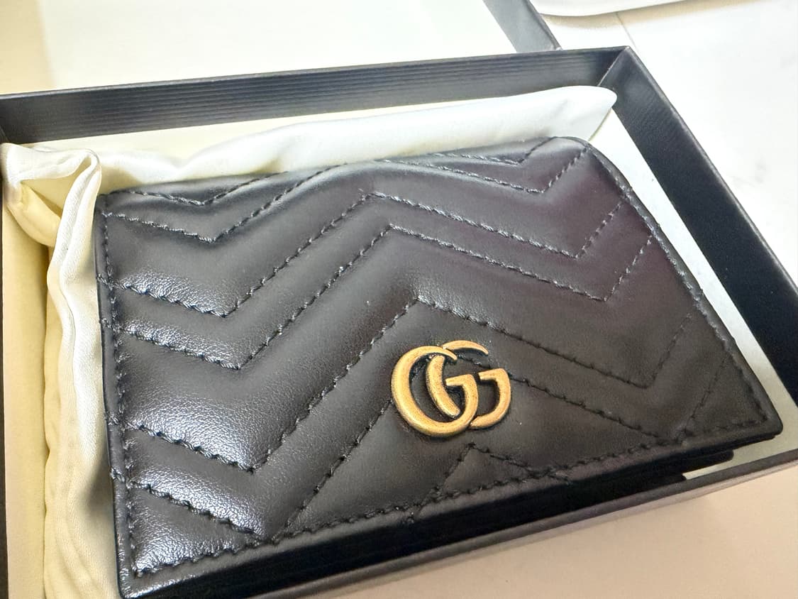 [새상품] 구찌 마몬트 마틀라세 레더 반지갑 상품이미지1