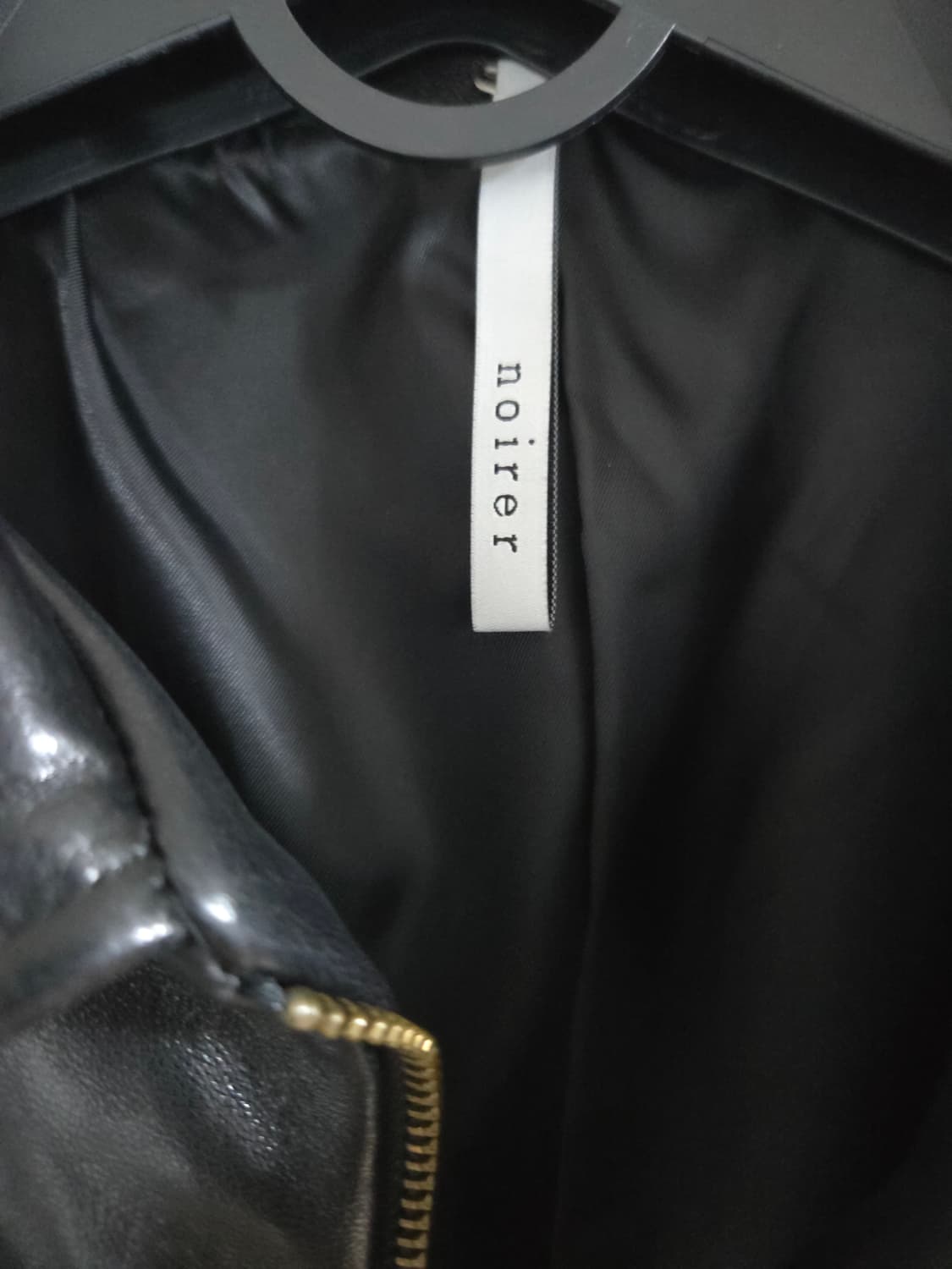 52)노이어 x KKST 램스킨 벨티트 크롭 가죽자켓 상품이미지2