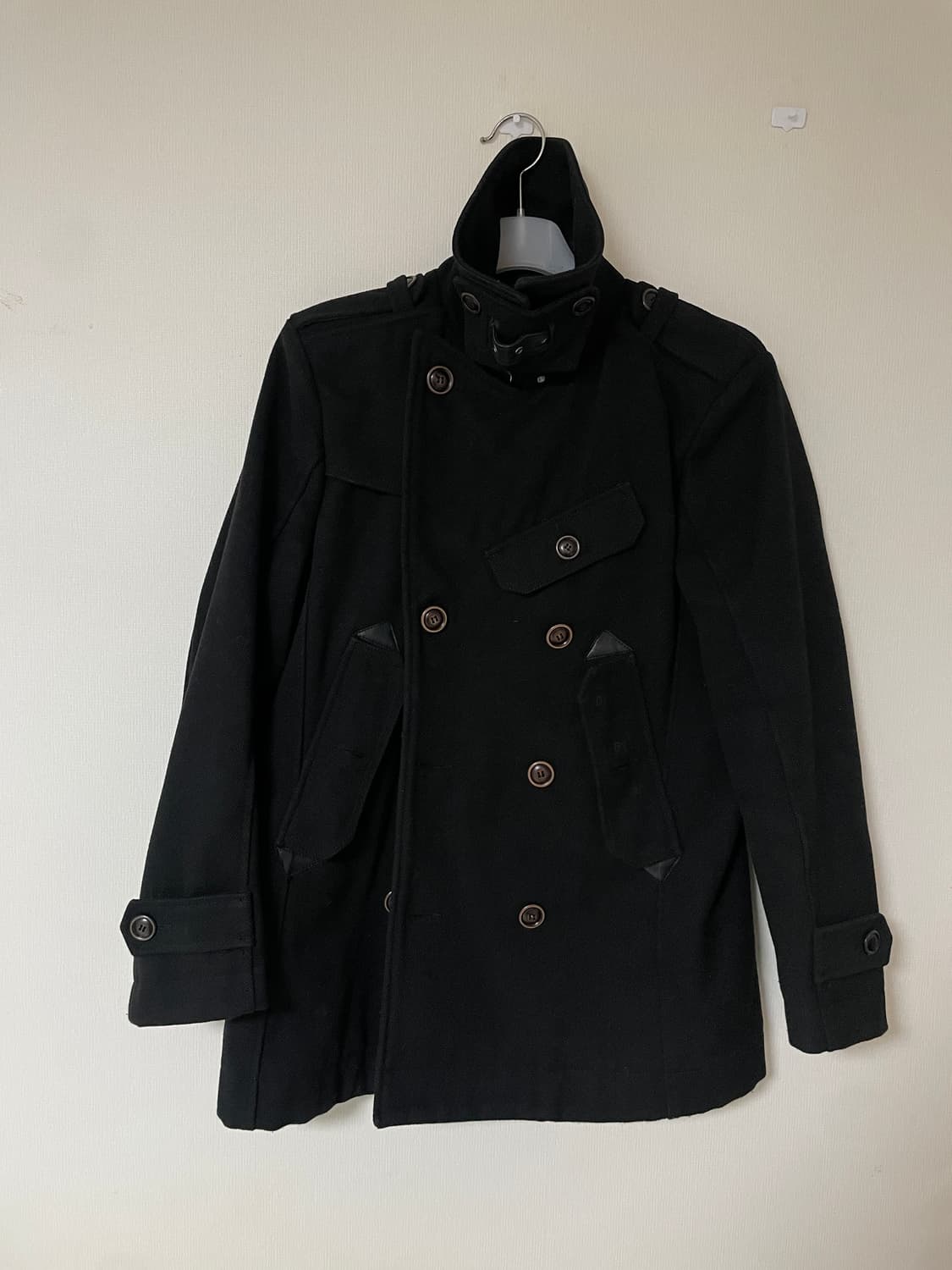 디젤 블랙 코트 S USA 정판  상품이미지1