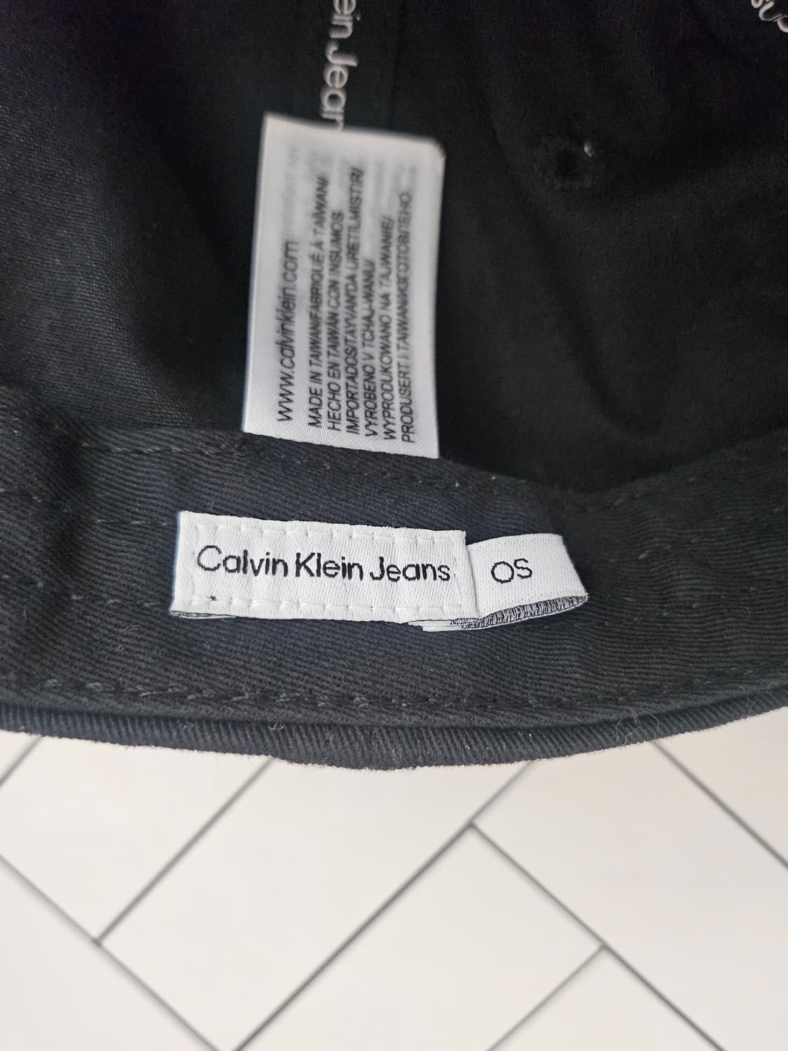 [롯데백화점 정품] 캘빈클라인진 CK 로고 볼캡 블랙 OS (HX0263 상품이미지7