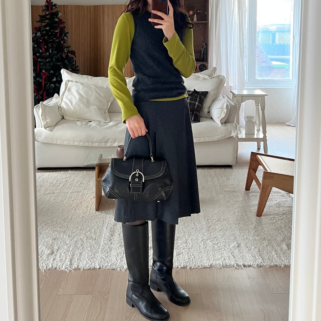 빈티지 코치 소호 버클 플랩 백 9743 상품이미지10