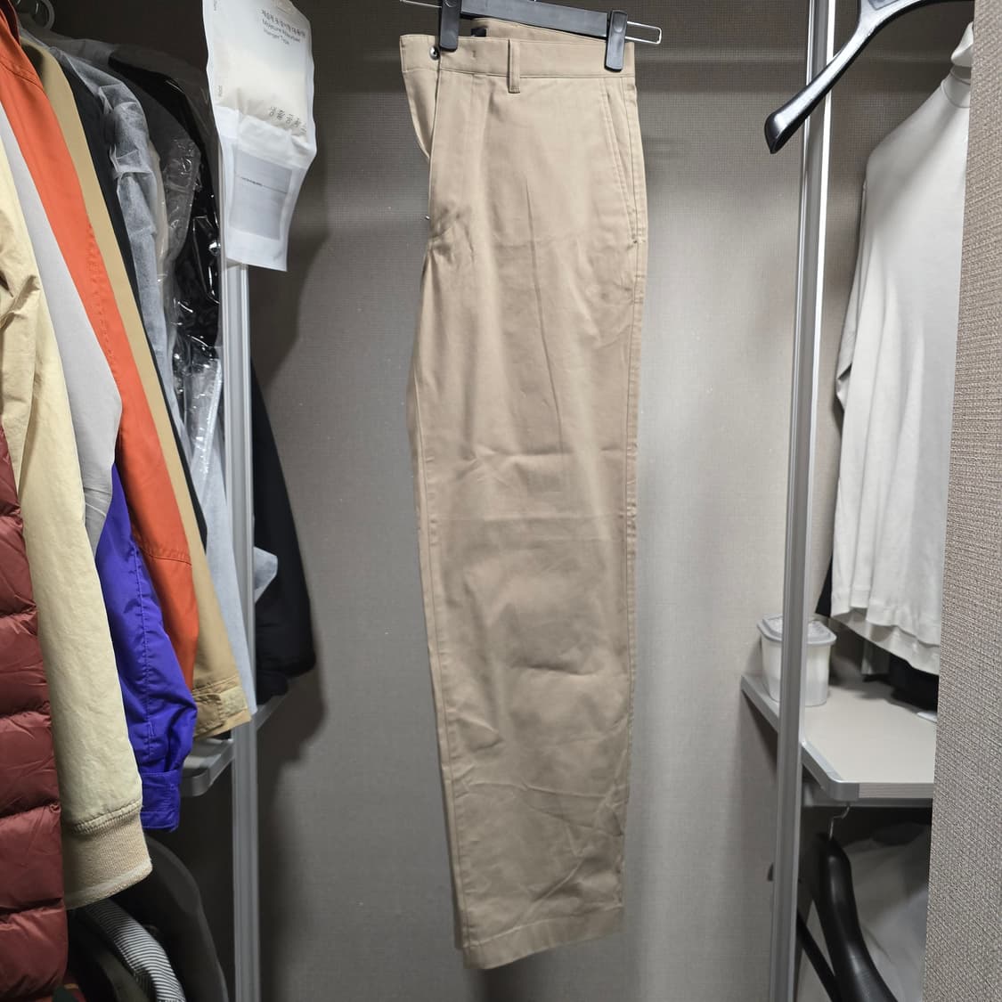 새상품] 띠어리 브러쉬드 와이드 치노 팬츠 32 (Feather) 상품이미지2