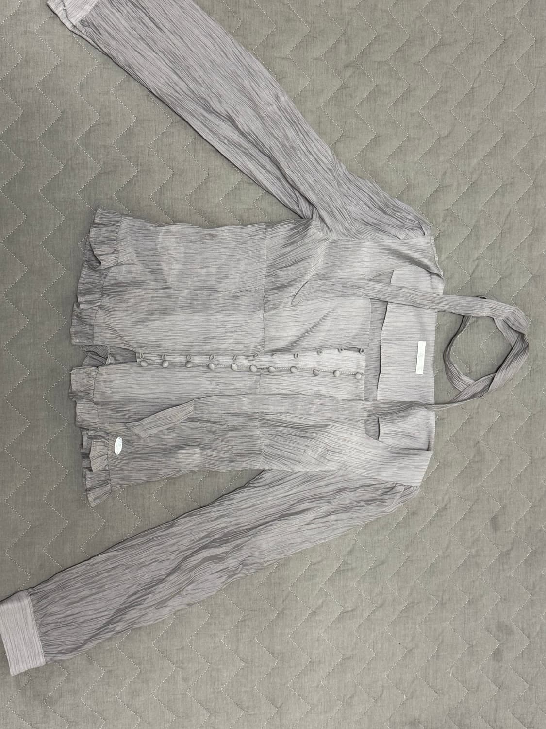 일리고 롱블라우스 그레이s 상품이미지4