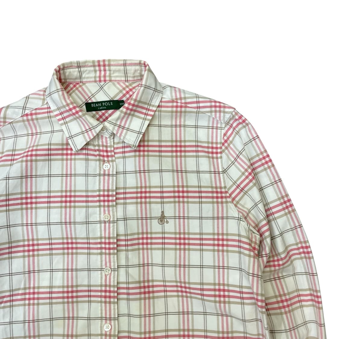 빈폴 레이디스 체크 긴팔 셔츠 100 상품이미지3