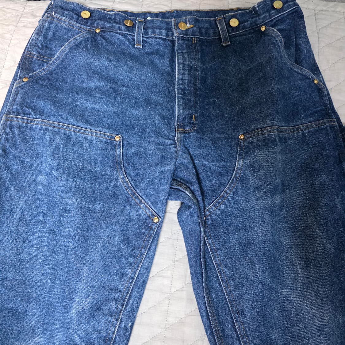 [38X30] 90s 칼하트  더블니 바람개비택 데님팬츠 @ B-23 상품이미지3