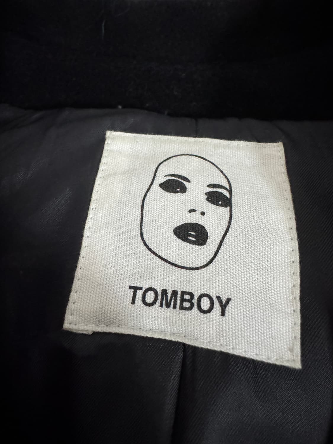 여성 톰보이 Tomboy 블랙 더블 코트 상품이미지3