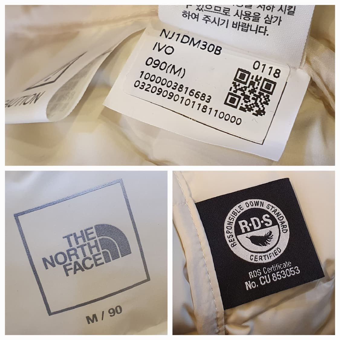 (새상품)66.노스페이스 다운 크롭패딩 상품이미지7