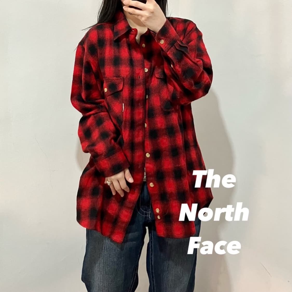 노스페이스 체크 셔츠 상품이미지1