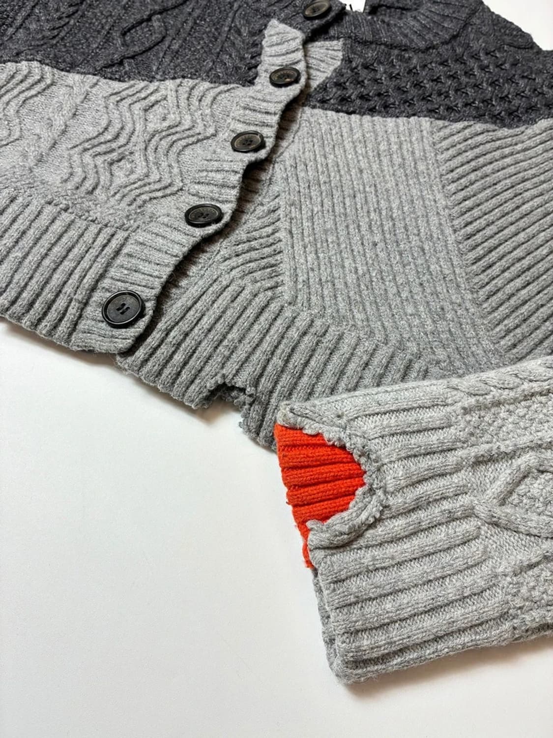 아더에러 x 자라 디스트로이드 크롭 니트 가디건 PN8886 상품이미지5