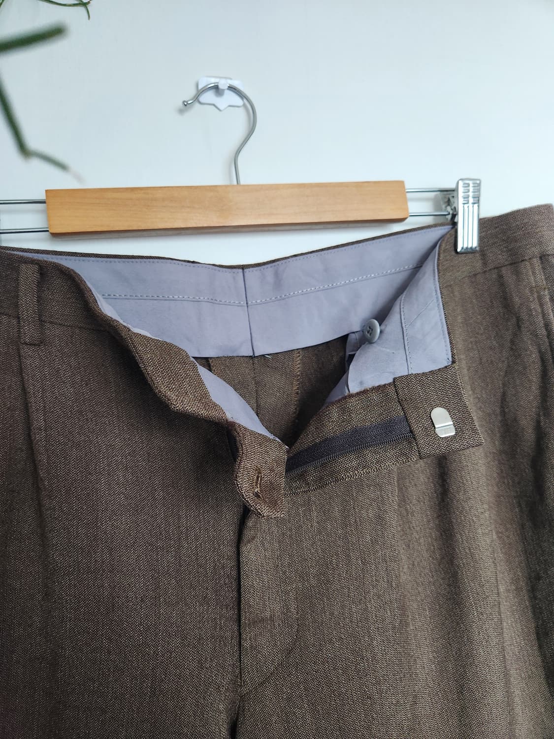 00s 일본 테일러 수트 울 헤링본 팬츠 상품이미지4