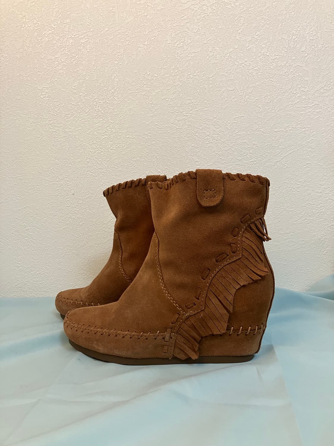 아쉬 ash 스웨이드부츠 웨지힐부츠 y2k 상품이미지1