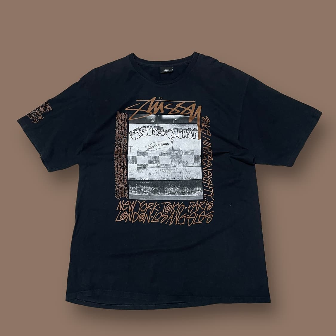 105 스투시 negusa nagast 월드투어 반팔티 상품이미지1