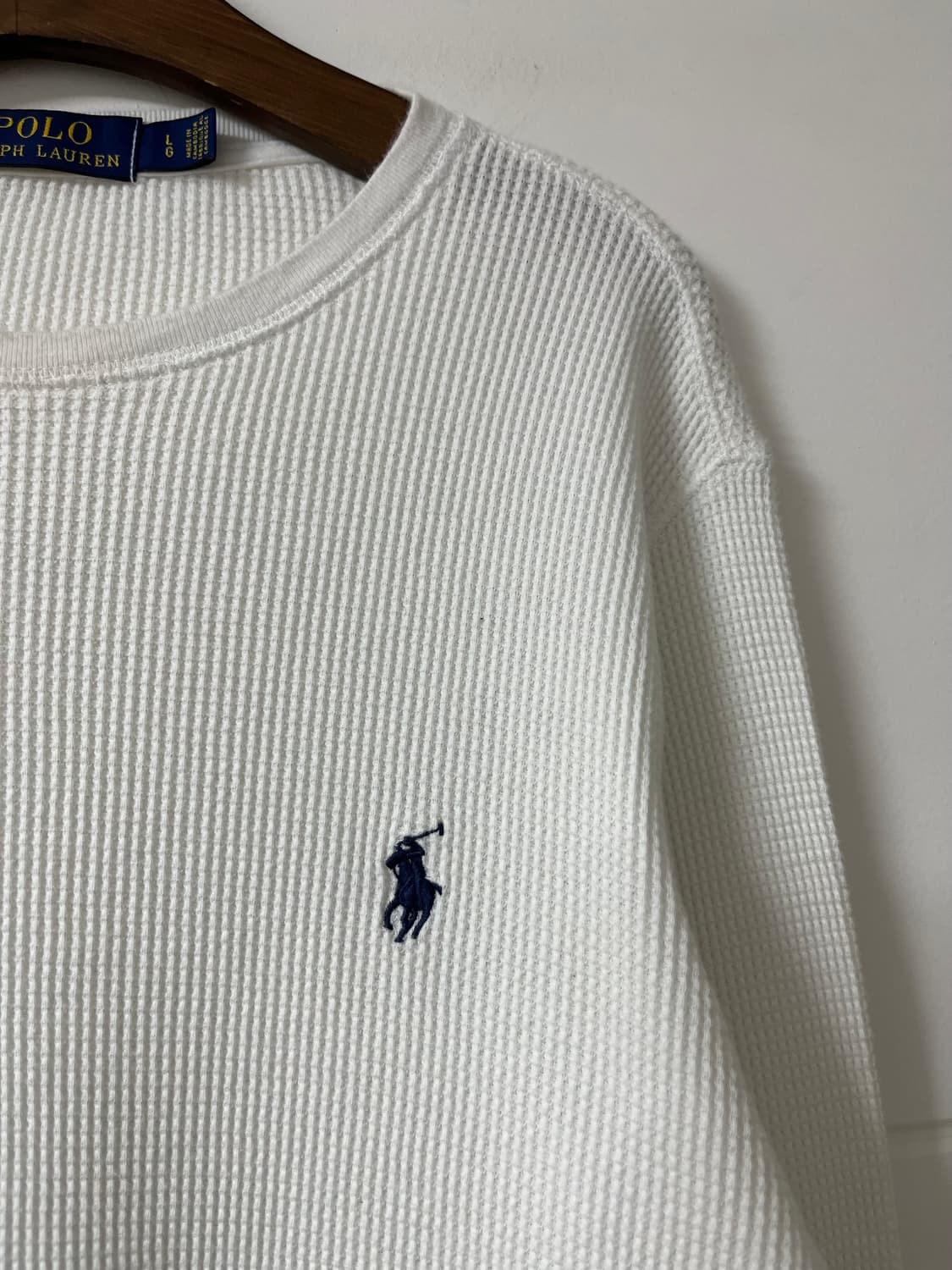 폴로 와플 긴팔티 폴로 긴팔티 상품이미지4