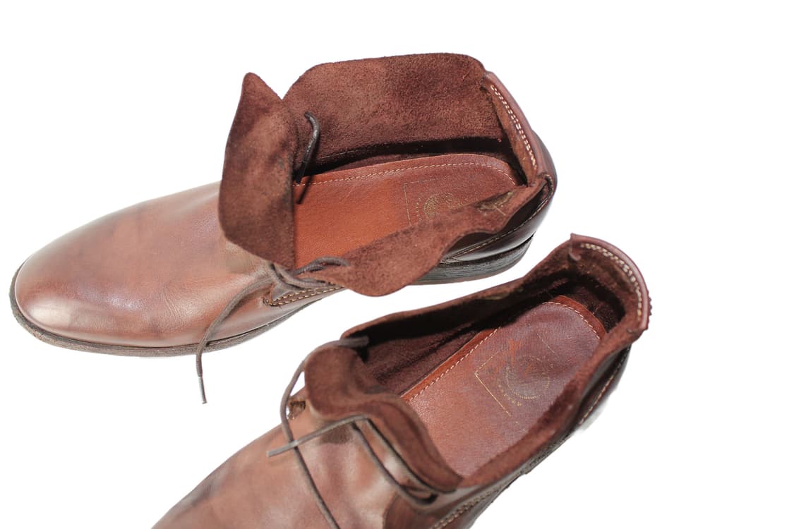 Italian Handmade 핸드메이드 풀그레인 레더 데저트부츠 상품이미지3