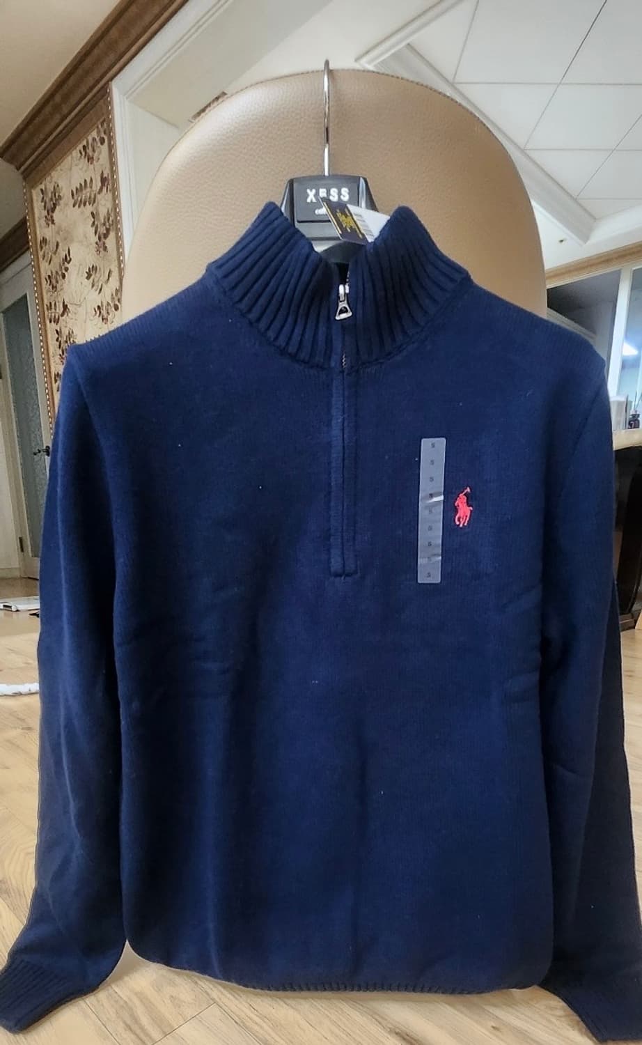 폴로 반집업 니트 상품이미지3