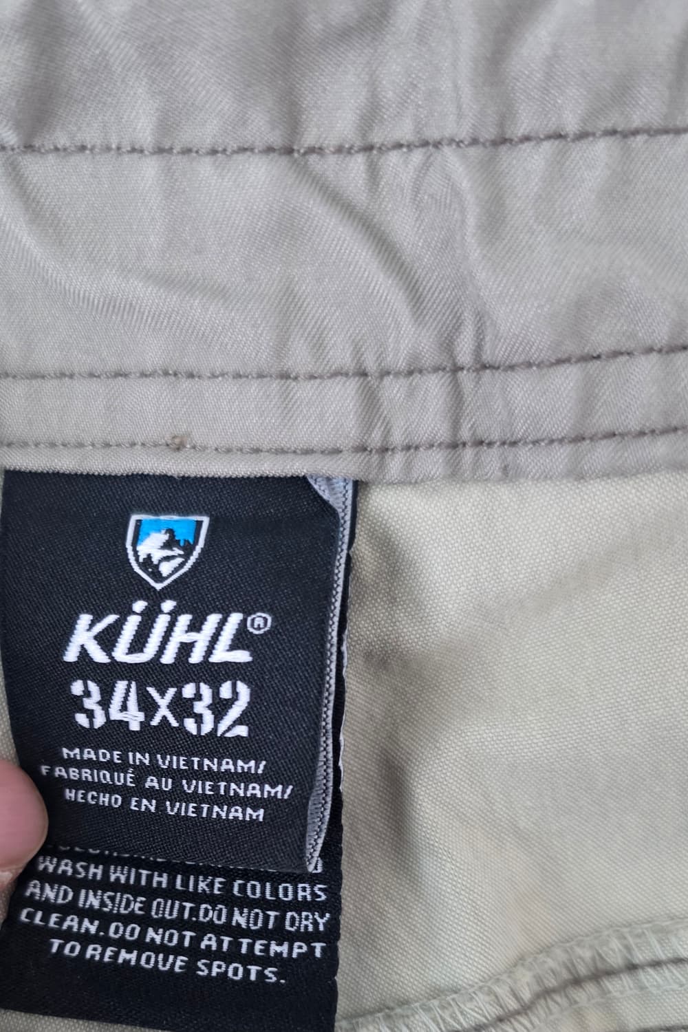 KUHL 트래킹 등산용 기능성 라이트 브라운 베이지 팬츠 (34) 상품이미지8