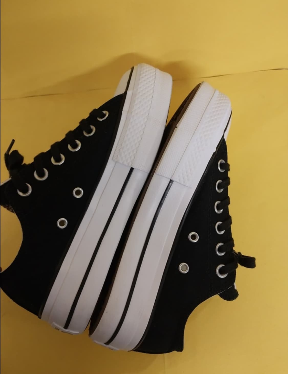 여성 컨버스 척테일러 올스타 리프트 블랙 운동화 (230) 상품이미지7