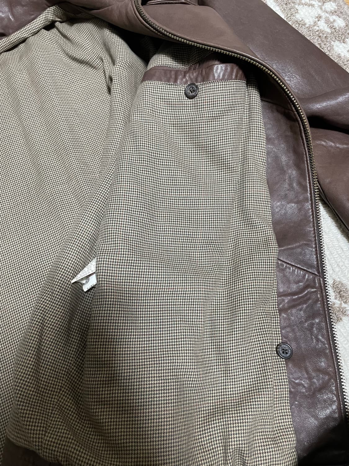 폴로 랄프로렌 00s 양가죽 자켓 상품이미지4