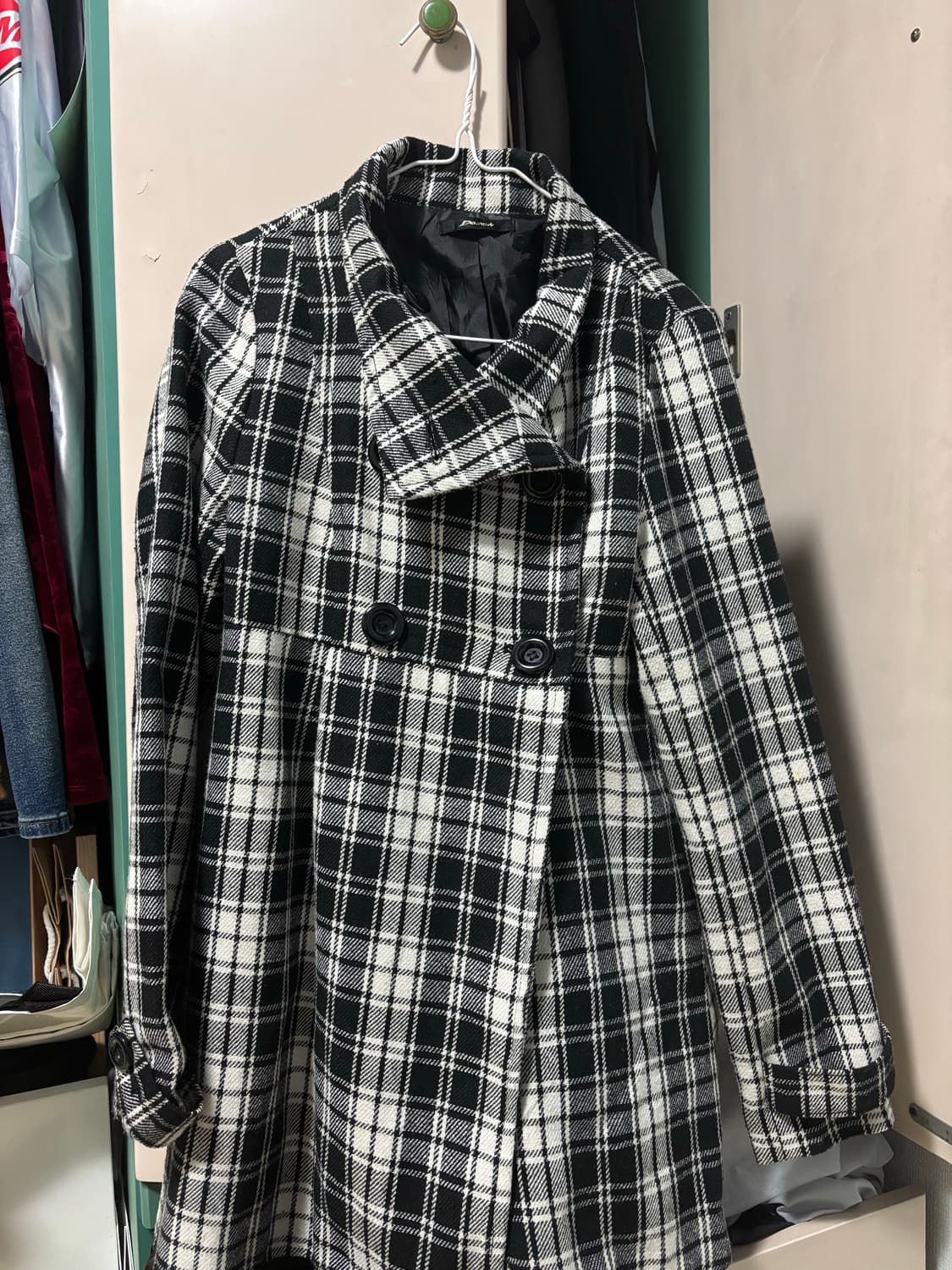 갸루 체크 자켓 상품이미지1