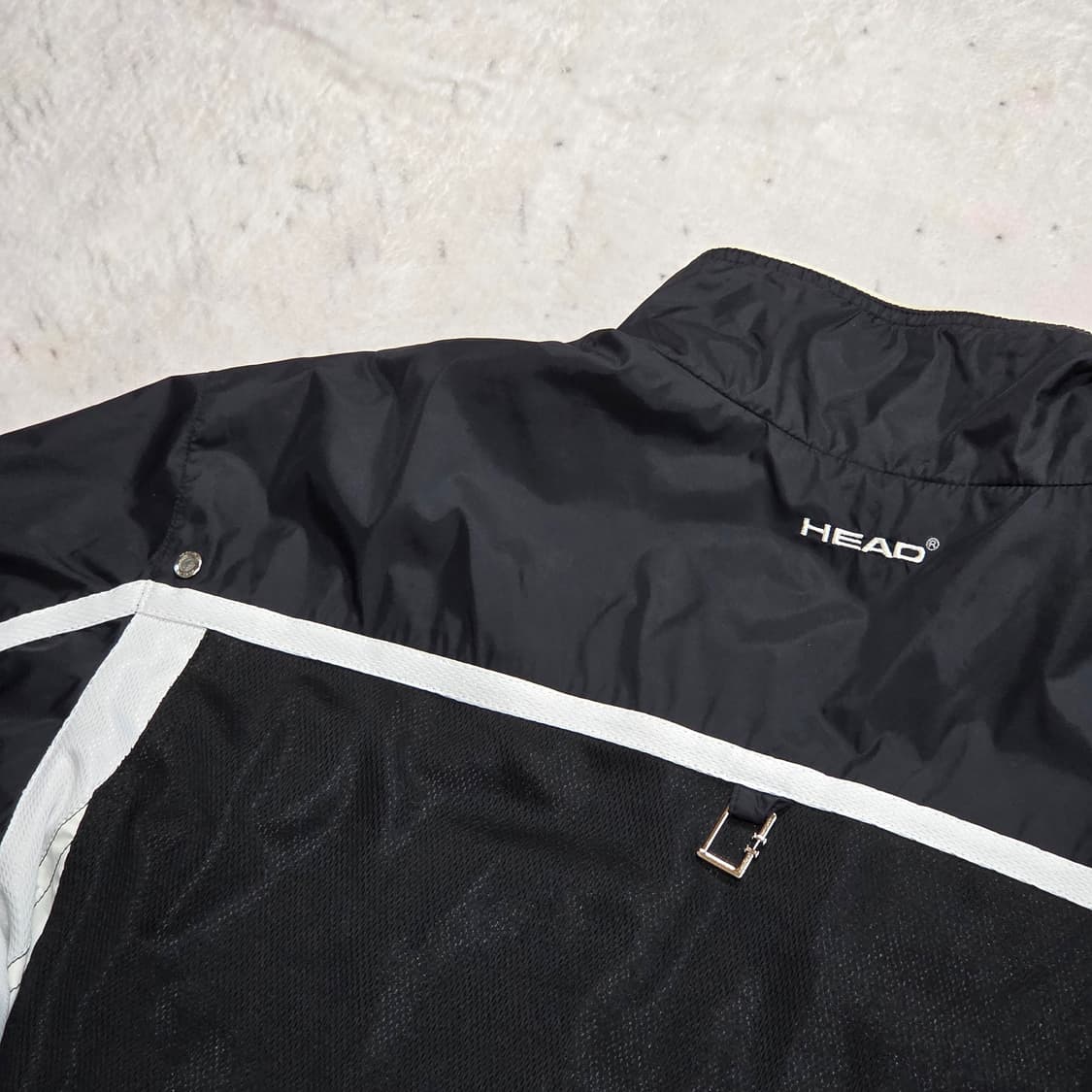 HEAD 헤드 화이트 블랙 바람막이 자켓 상품이미지6