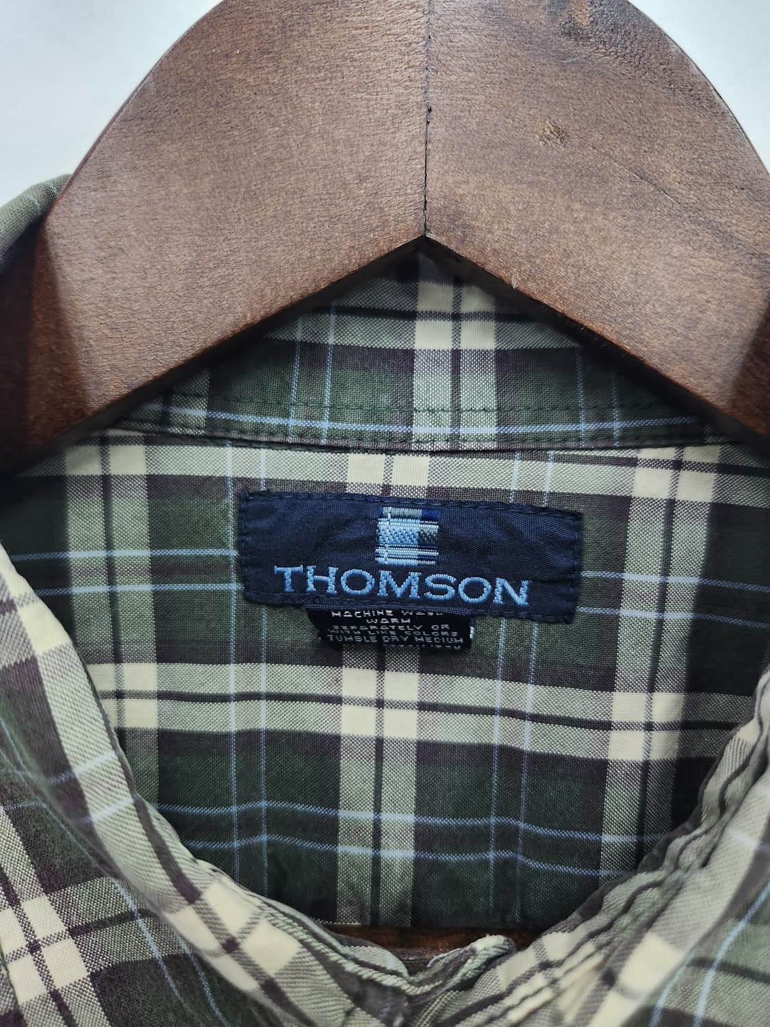 톰슨 카키 플란넬 셔츠 상품이미지4