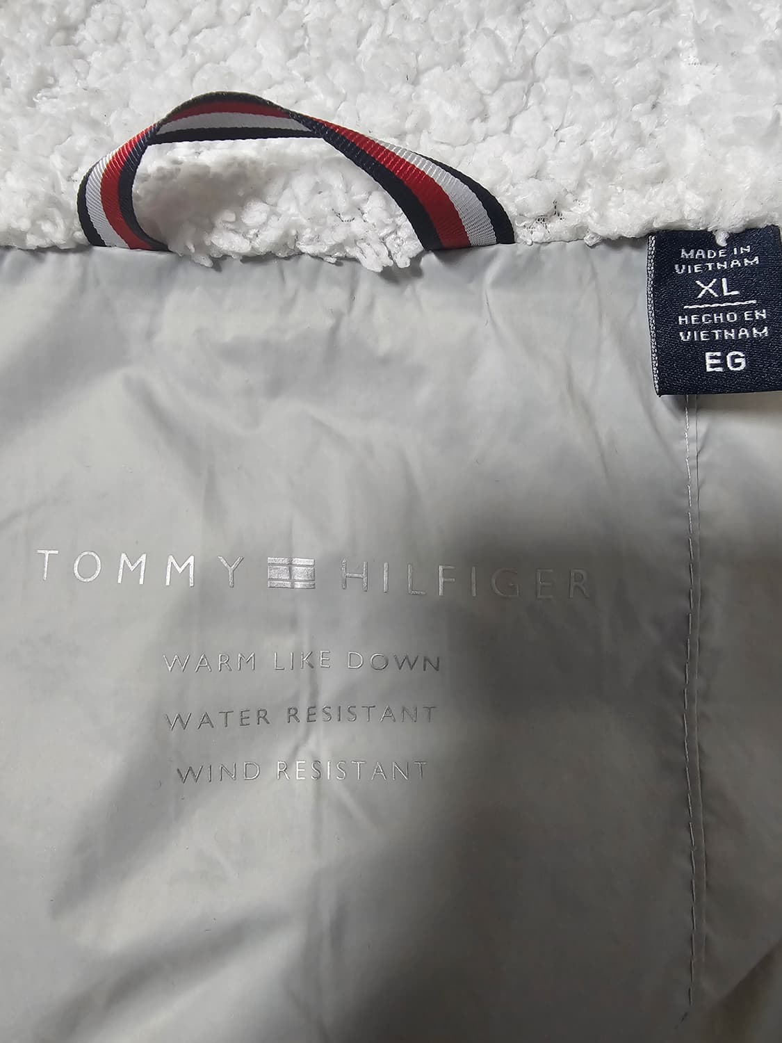 타미힐피거 후드 패딩 자켓 회색 XL(105) 상품이미지4